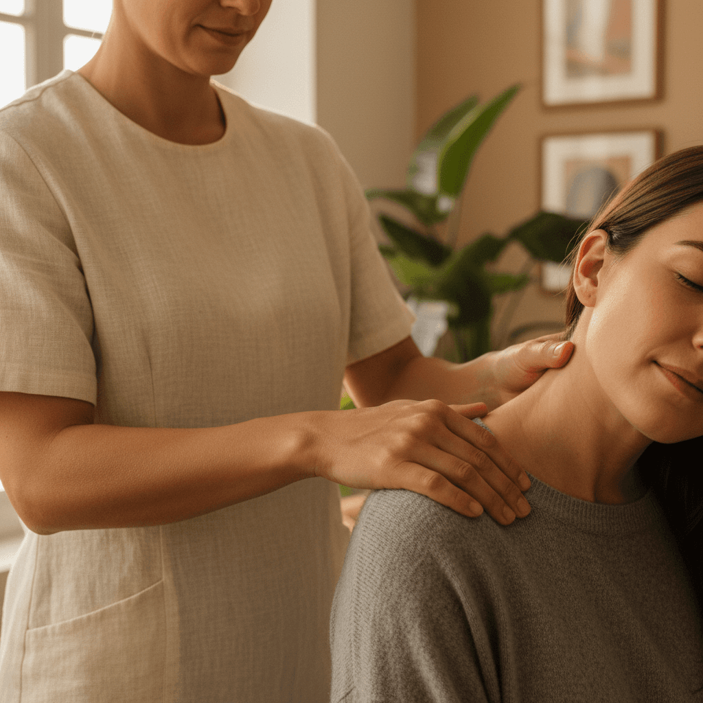 Eileen Pennington during a wellness consultation